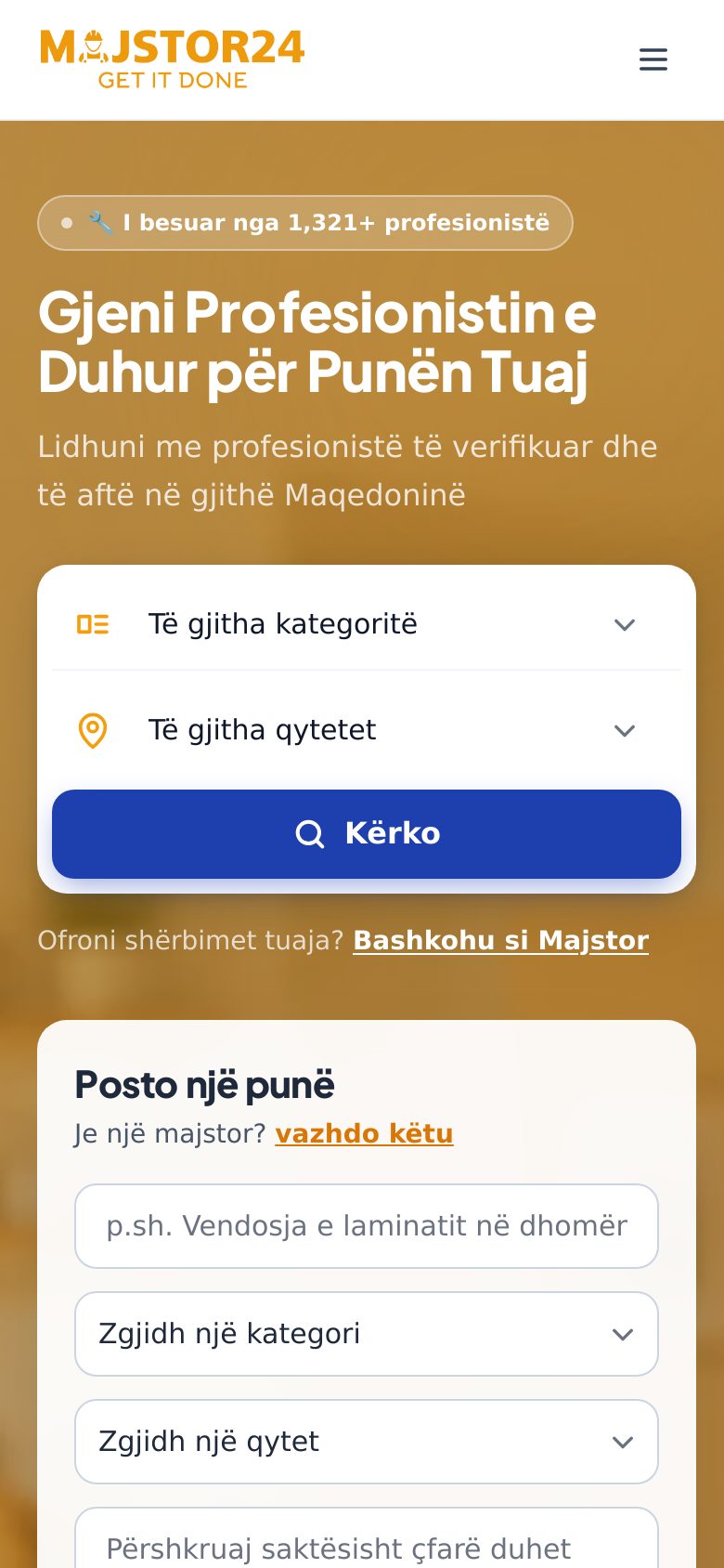 E njëjta përvojë në telefon